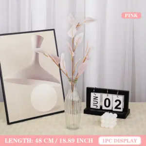 Artificial Eucalyptus Plant in Matte Vase 16 S3357f8eedf9144d49fa59f353993c88ag