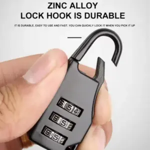 Black Waterproof Zinc Alloy Bicycle Lock 10 S338d5ae6df3841d69884c8fbd004f8e9M