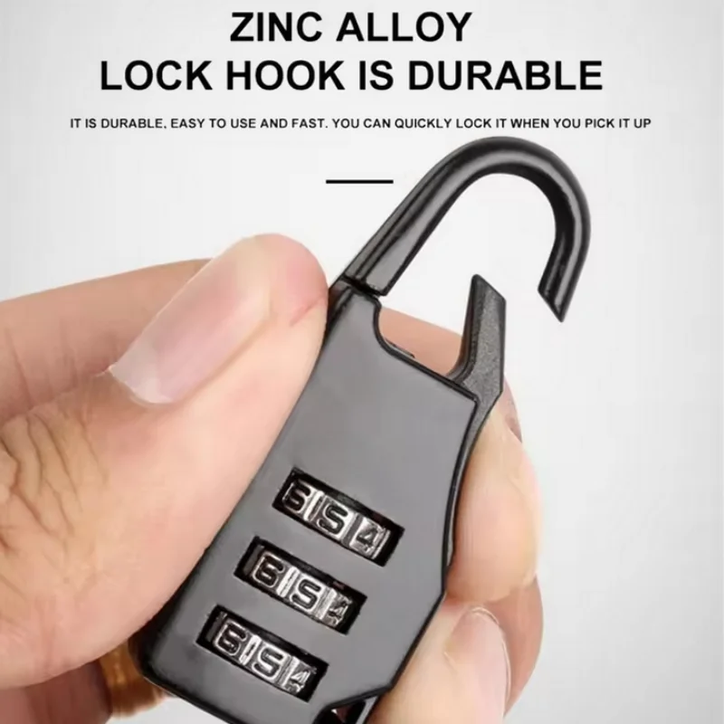 Black Waterproof Zinc Alloy Bicycle Lock 5 Black Waterproof Zinc Alloy Bicycle Lock - Image 5