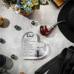 Elegant Heart-Shaped Acrylic Father’s Day Gift 8 S33933ec812884968a575c7c1cb93e055m