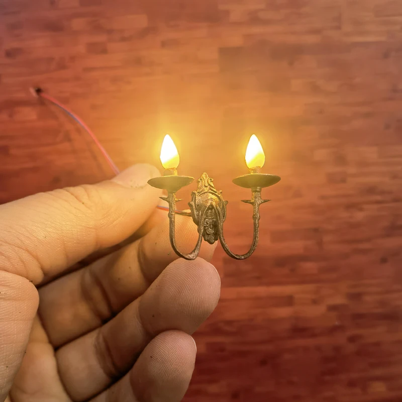 Vintage European Wall Lamp Miniature Model 2 Vintage European Wall Lamp Miniature Model - Image 2