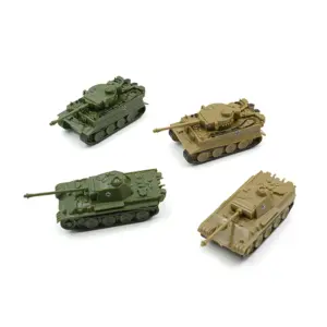 1:144 WWII Tank Model Set with 4 Military Vehicles 11 S33a469ec000f4b6887c938702a2973d5a