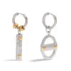 Modern Gold-Tone Stainless Steel Earring