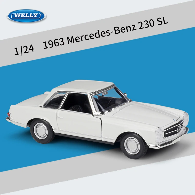 Mercedes-Benz 230SL 1:24 Scale Diecast Model 6 Mercedes-Benz 230SL 1:24 Scale Diecast Model - Image 6