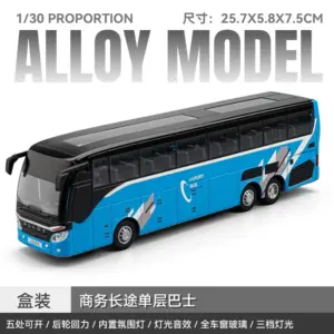 Alloy Touring Bus Model 1:30 Scale 10 S33e3b13e2a4b464cb704d7eb7252a85cG