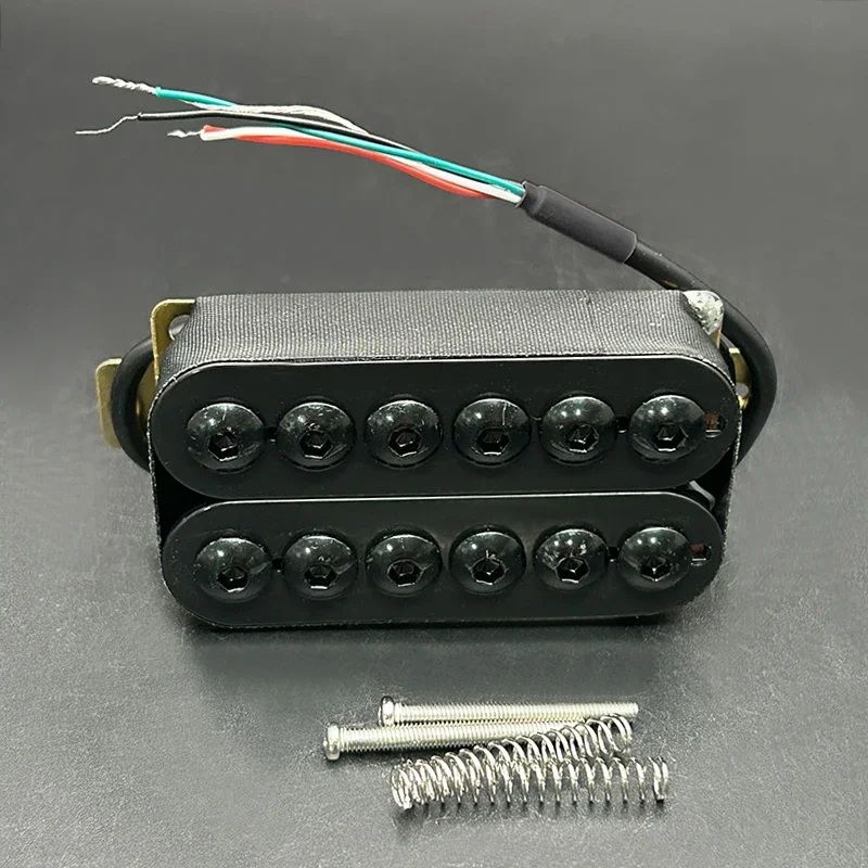 Black Adjustable Humbucker Pickup Set for Electric Guitar 5 Black Adjustable Humbucker Pickup Set for Electric Guitar - Image 5