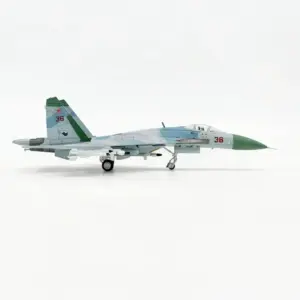 Su-27 Fighter Jet Diecast Model 1:100 Scale 6 S33febf037cdc4849ae77af6586469fa2x