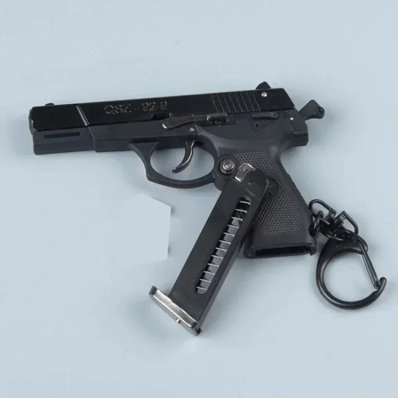 Miniature QSZ92 Keychain Replica in Black or Brown 5 Miniature QSZ92 Keychain Replica in Black or Brown - Image 5