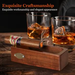 Elegant Wooden Smoking Ashtray with Cigar Holder 9 S3424d0fed2c041b9b9c0a1e7045409e3J