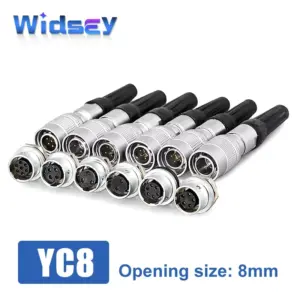 Waterproof YC8-2/7P Aviation Connector