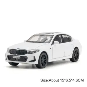 White BMW 320i 1:32 Scale Diecast Model 17 S345748daa7c64bb6b470749bcc51847fK