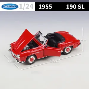 Mercedes-Benz 190SL 1:24 Diecast Model Car 8 S3460515e516f47859251c0ff76efacd4R