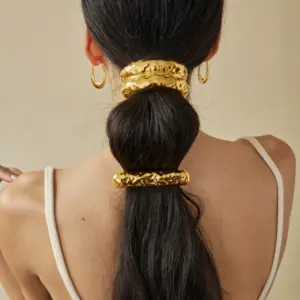 Bold Stainless Steel Gold Hair Clip JDH2403002 10 S3489edeb8548404589335844082416db3