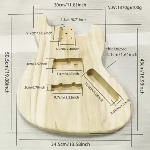 Natural DIY JB Electric Bass Body in Log Color 11 S34c3aeaf65d947cc9a53cf6e17046f70k