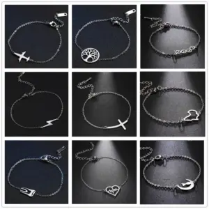 Stainless Steel Airplane Charm Bracelet 13 S34d7e0b74537435e9ff650fbca2162dd9