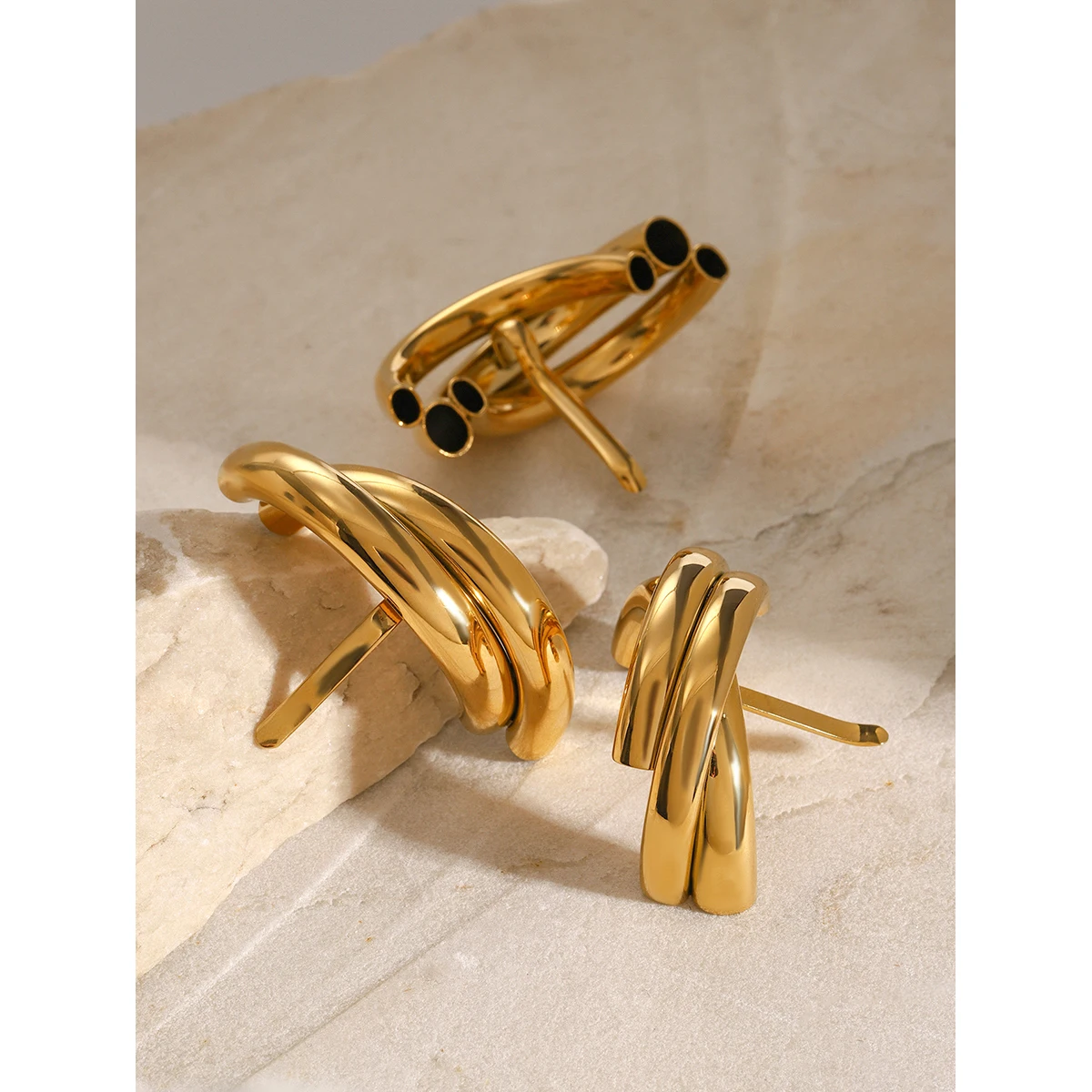 Gold Stainless Steel U-Shaped Hairpin Model JDHW2407001 2 Gold Stainless Steel U-Shaped Hairpin Model JDHW2407001 - Image 2
