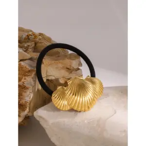 Gold Stainless Steel Seashell Hairband for Women 7 S34e2a7f261784eb2bb26b8e864ae2d55a