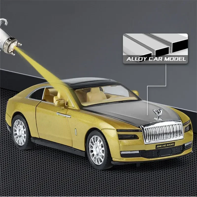 Gold Mini Auto Model 1:32 Scale with Sound & Lights 2 Gold Mini Auto Model 1:32 Scale with Sound & Lights - Image 2