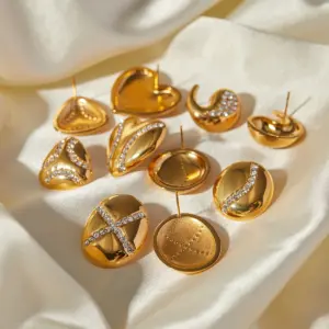 Geometric Stainless Steel Earrings for Women 9 S3506fcbd30184d3a8a11408a760694524