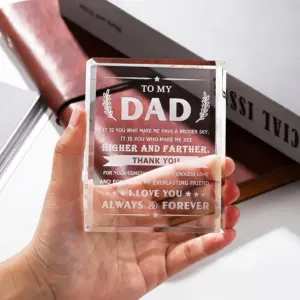 Elegant Dad’s Crystal Keepsake Plaque 8 S3511d9440b1c4ee5b390194e2de2bf89m