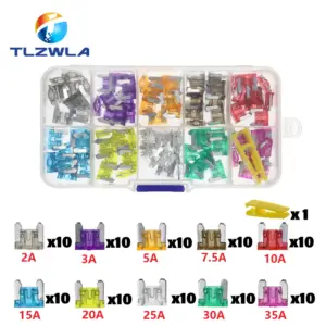 Automotive Blade Fuse Kit 50/100 pcs 13 S35182b8b73bc44f6ab8d5ab978672e927