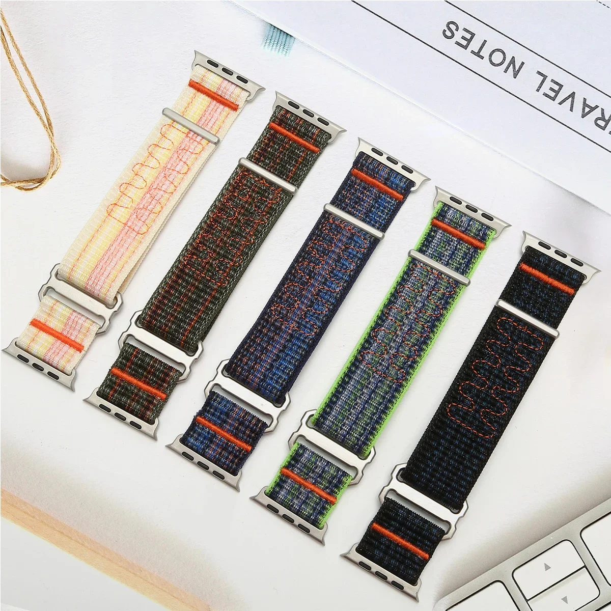 Nylon Sport Strap for Apple Watch Series 1-11 4 Nylon Sport Strap for Apple Watch Series 1-11 - Image 4