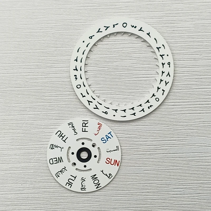 White Date and Week Wheel for NH35/36 Movements 3 White Date and Week Wheel for NH35/36 Movements - Image 3