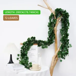Realistic Artificial Silk Ivy Leaf Garland with 72 Leaves 18 S3563b3e8a6a640ae881c27fd83725e895