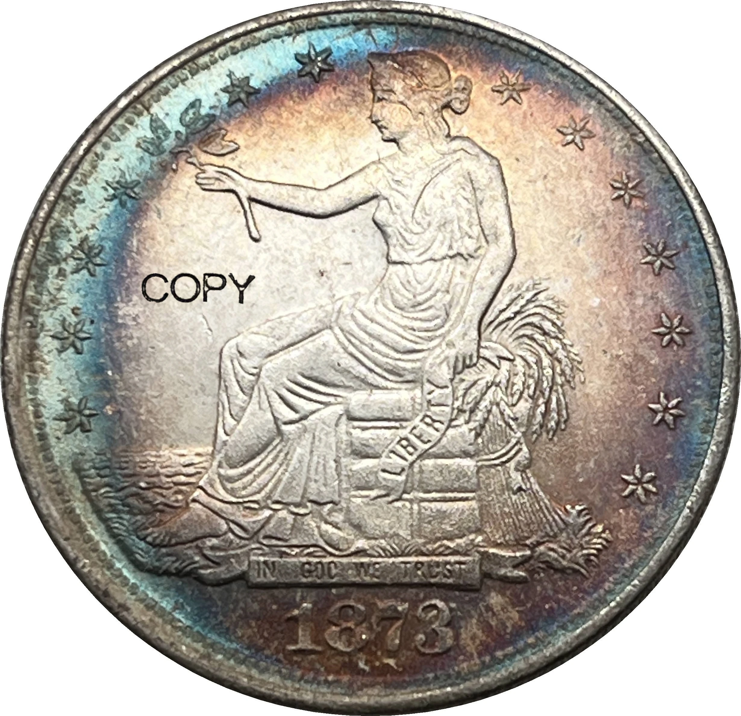 Replica US 1873 Silver Coin Collectible 3 Replica US 1873 Silver Coin Collectible - Image 3