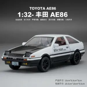 Toyota AE86 1:32 Diecast Model with Lights 15 S357e507dda9f42e4a263729885fb429cF