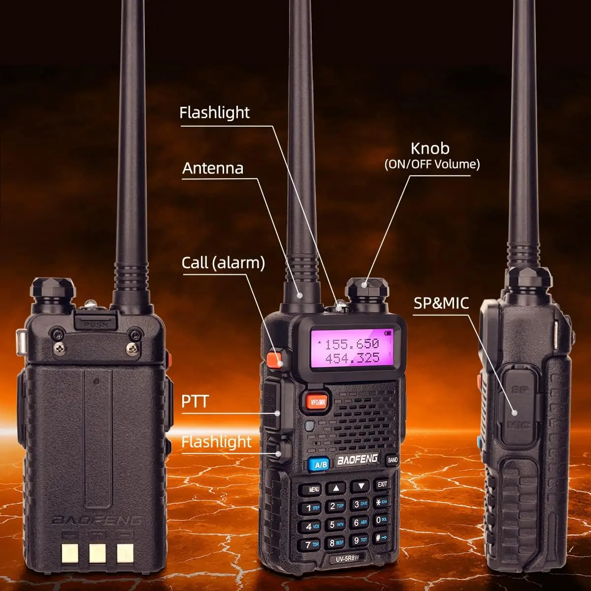 BaoFeng UV-5R 8W Dual-Band Walkie Talkie 5 BaoFeng UV-5R 8W Dual-Band Walkie Talkie - Image 5