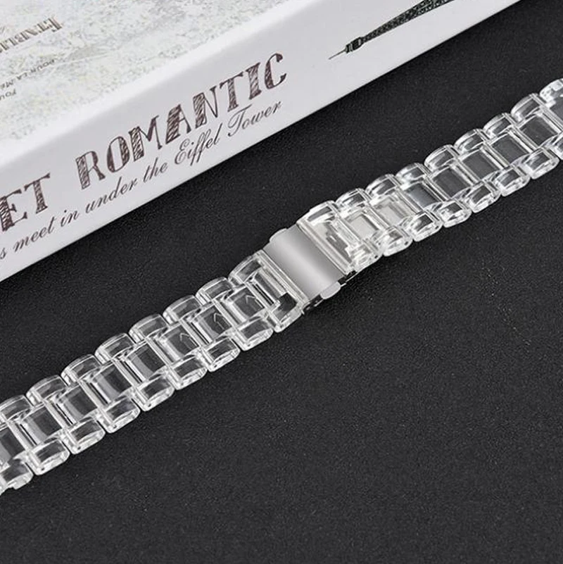 Clear Resin Holographic Strap for Galaxy Watch 8 6 Clear Resin Holographic Strap for Galaxy Watch 8 - Image 6