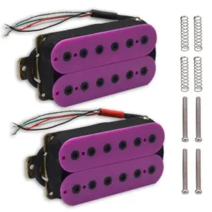 Purple-Accent Humbucker Pickup Set for Electric Guitar 8 S35af3999f7ce4bfdb6a61c80d9643ff2j