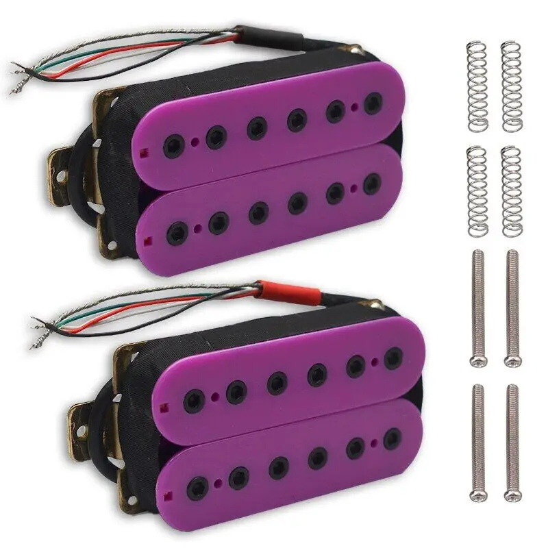 Purple-Accent Humbucker Pickup Set for Electric Guitar 3 Purple-Accent Humbucker Pickup Set for Electric Guitar - Image 3