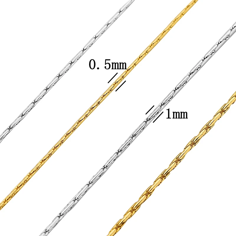 Stainless Steel Gold Snake Chain 2m, 0.5-3mm 3 Stainless Steel Gold Snake Chain 2m, 0.5-3mm - Image 3