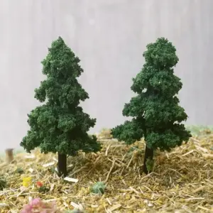 Miniature Pine Trees for Dioramas Set 9 S35ed8628ec674521887f36b598d8c0e1y