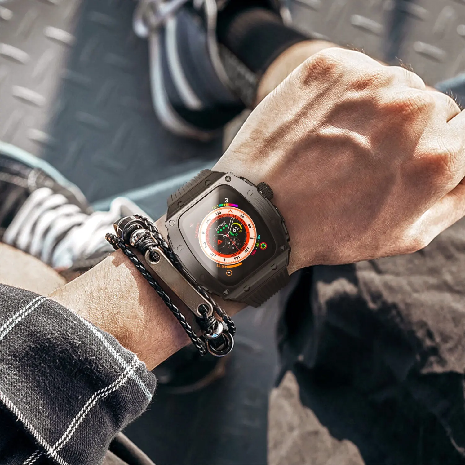 Luxury Stainless Steel Apple Watch Ultra 49mm Kit 3 Luxury Stainless Steel Apple Watch Ultra 49mm Kit - Image 3