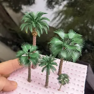 Miniature Brass Palm Trees Set for Dioramas 15 S3601e018fb6c4b68a812f403b426ef91C