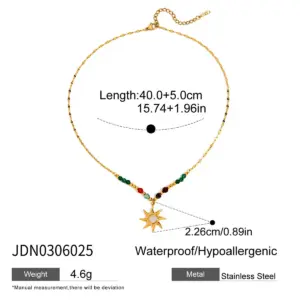 Stainless Steel Sun Pendant Necklace for Women 13 S360cee6c7b574c12bd48a1ef341c078d3