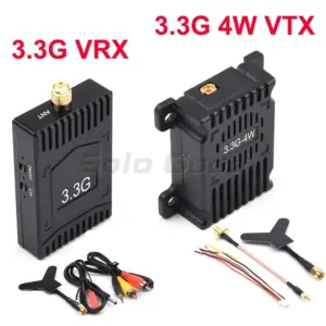 Long-Range FPV VTX and VRX Kit 3.3GHz 4W