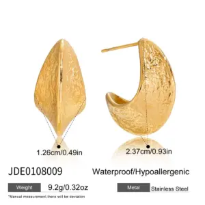 Stainless Steel Moon-Shaped Earrings 13 S3645f28c5a084099aca816faa07e7c8ex