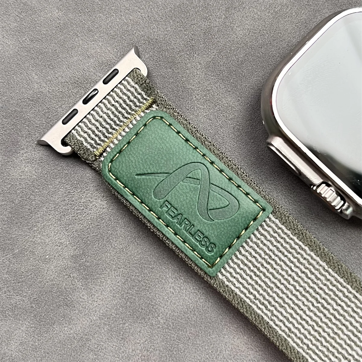 Nylon Leather Apple Watch Strap 38-49mm 5 Nylon Leather Apple Watch Strap 38-49mm - Image 5