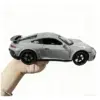 1:22 Scale Gray Alloy Sports Car Model