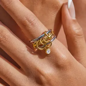 Elegant Stainless Steel Women's Fashion Ring 10 S367f19684c9540678323656517d98e66N