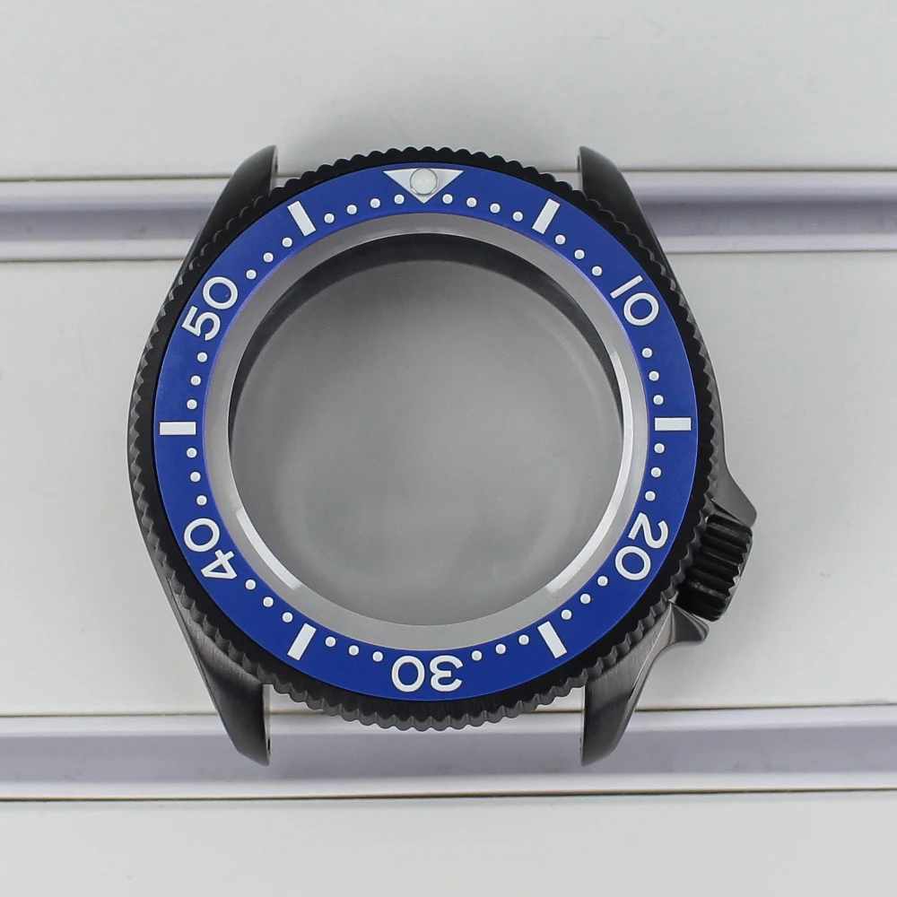 Black Stainless Steel Watch Case for Men 9 Black Stainless Steel Watch Case for Men - Image 9