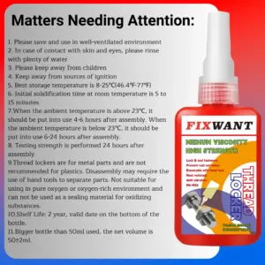 High-Strength Metal Thread Locker 50ml 10 S368833928317456a89a5ae25590d3b52P