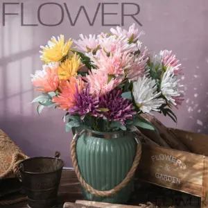 Vibrant 47cm Artificial Chrysanthemum Bouquet