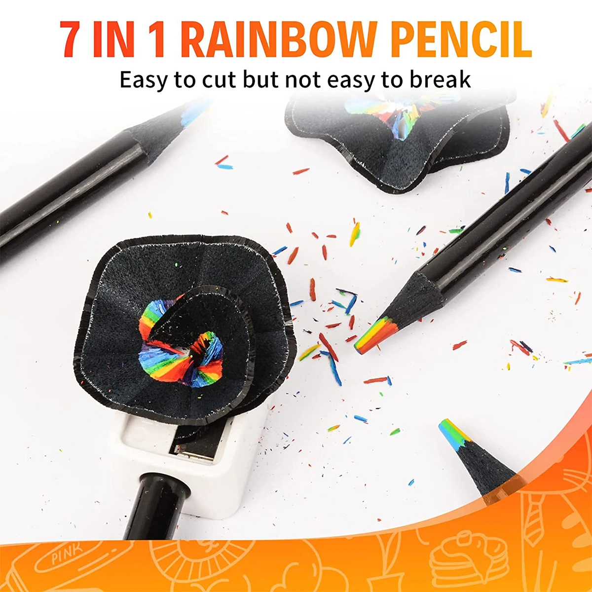 Rainbow Core Colored Pencils Set of 10 3 Rainbow Core Colored Pencils Set of 10 - Image 3
