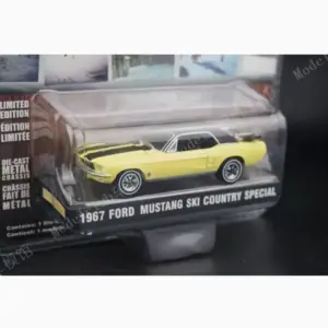 Yellow 1967 Ford Mustang SKI Model Car 1/64 4 S36cbd8151b2f47838674ded32a2127825