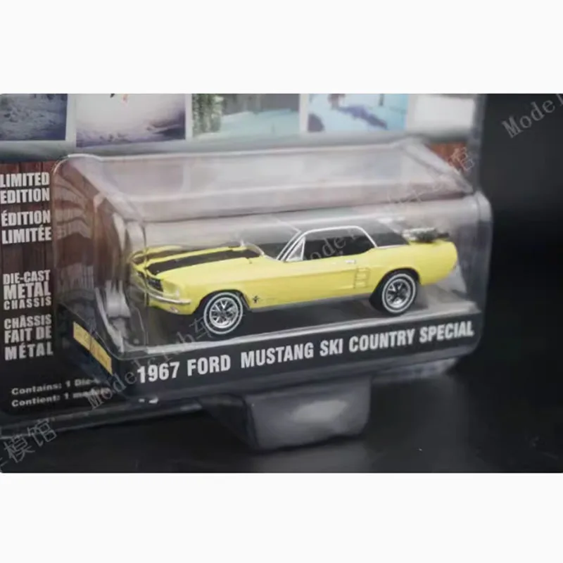 Yellow 1967 Ford Mustang SKI Model Car 1/64 2 Yellow 1967 Ford Mustang SKI Model Car 1/64 - Image 2